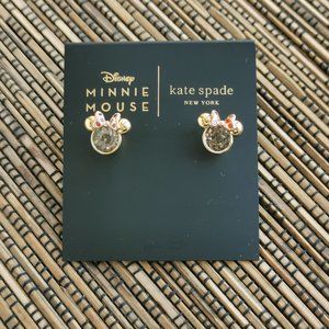 Kate Spade minnie Stud Earrings Gold